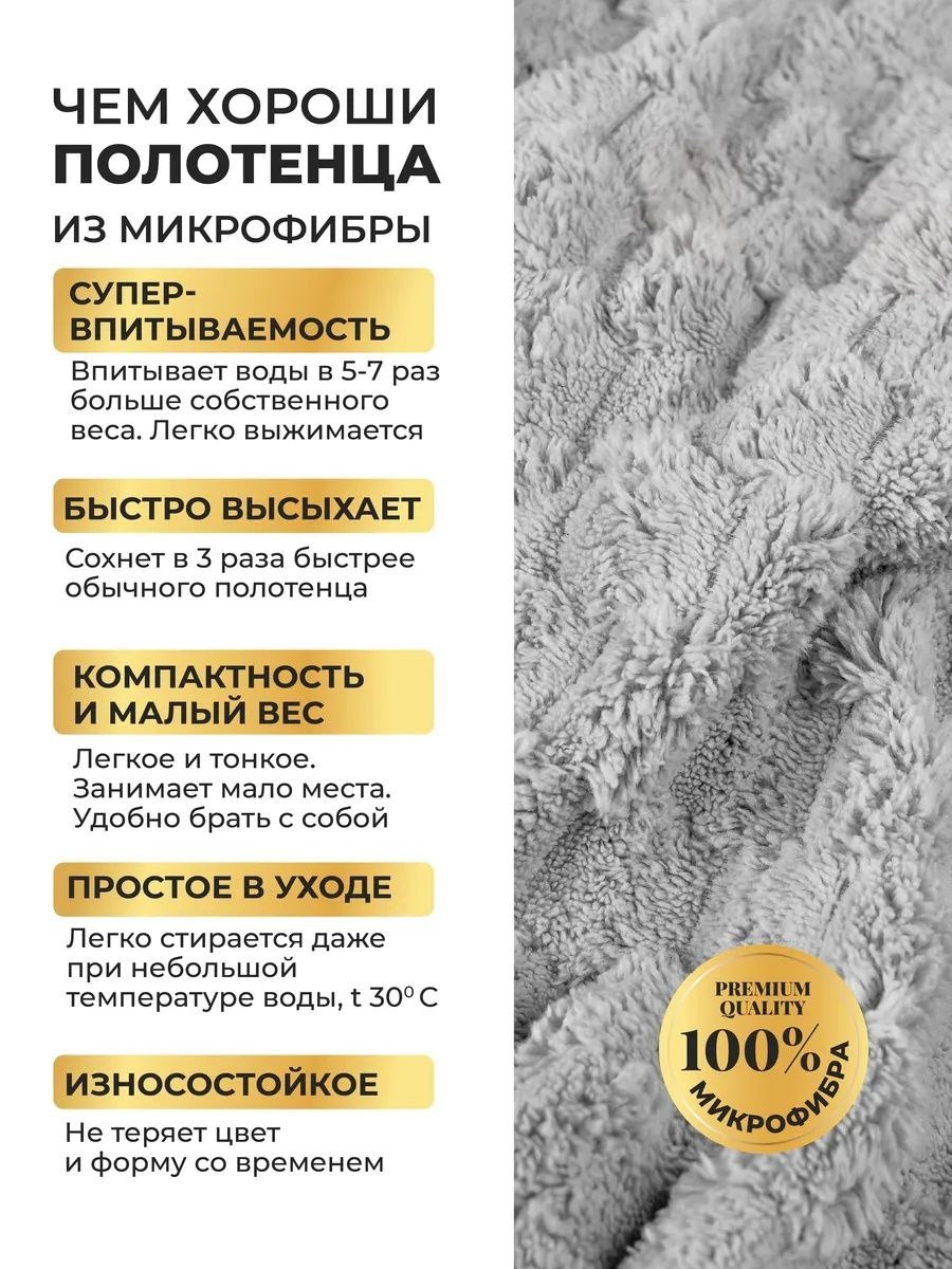 Набор полотенец в деталях